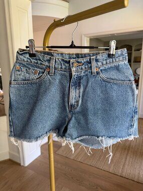 Levi 517 Distressed Denim Cutoff Shorts